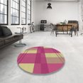 thumbnail image 4 of Ahgly Company Tapis d'Intérieur Lavable à la Machine, Carré, Transitionnel, Brun Sable Brun, Tapis de Zone, 4 Pieds Carré, 4 of 7
