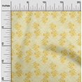 thumbnail image 1 of oneOone Silk Tabby Fabric Leaves & Floral Block Print Fabric By Yard 42 Inch Wide, 1 of 4