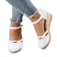 thumbnail image 1 of Kcodviy Women Buckle Sandals Platform Womens Sandals Wide Width Wedge Sandals Versatile Braided Women Platform Sandals Buckle Breathable Wedge Sandals, 1 of 8