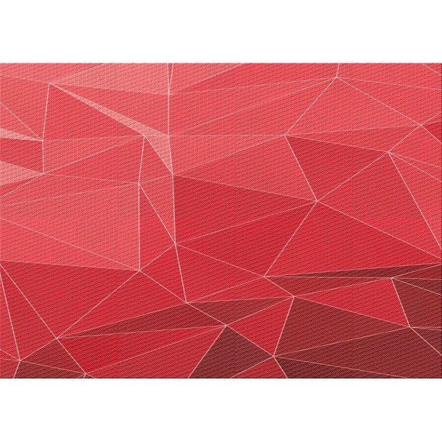 Ahgly Company Tapis Rectangulaire Rouge Lavable en Machine, 4 Pieds x 6 Pieds