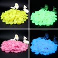 thumbnail image 3 of 100pcs Fish Tank Fluorescent Pebble Garden Parterre Decor Glow Stone Green, 3 of 9