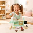 thumbnail image 1 of EQWLJWE Pretend Play Toys,Wooden Girl Children's House Toy Mini Kitchen Set, 1 of 7