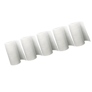 UPOUART 5 Rolls Kitchen Paper Towel for Oil Absorption Made from Wood Pulp 8.3x7.9x4.3in