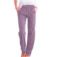 thumbnail image 1 of Bigersell Skinny Jeans Boot Cut Jeans Summer High Waisted Wide Leg Jeans Ladies Skinny Denim Pants Button Closure Light Wash Ripped Skinny Jeans Loose Mid Waist Long Pants Style J-45 Purple S, 1 of 6