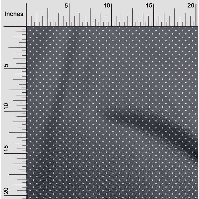 oneOone Polyester Lycra Fabric Polka Dots Printed Craft Fabric BTY 56 Inch Wide