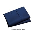thumbnail image 3 of yulier 2Pcs Microfiber Queen Pillow Cases, Solid Color Super Soft Skin-friendly Cozy Pillowcases with Envelope Closure, Wrinkle, Fade and Stain Resistant Pillow Covers, 20x36, Navy, 3 of 5