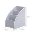 thumbnail image 2 of TopLLC Storage Bins Boîte de Rangement pour Cosmétiques Boîte de Rangement à Cloisons Trapézoïdale Étagère à Articles de Bureau Sacs de Rangement, 2 of 2