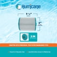 thumbnail image 3 of Hurricane Filters HF-MAS09-01 Cartouche de Filtre de Spa Avancée de Remplacement pour PMA40L-F2M Master Spas, Legacy, Freedom, et Autres Modèles Compatibles, 3 of 6