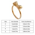thumbnail image 3 of serony Bowknot Rings Simple Style Ring All-Match Polished Fashionable Charming Delicate Finger Jewelry Christmas Birthday Presents 6 6#, 3 of 6