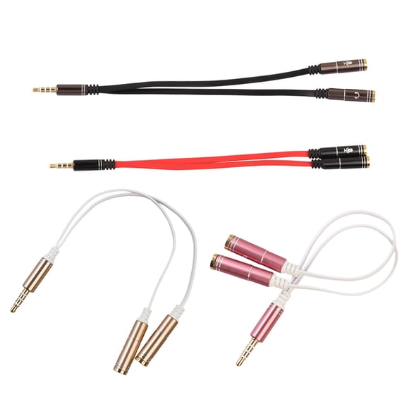 Hicess TRRS Répartiteur de Casque Prise 3.5mm Adaptateur de Casque Mâle à Double Femelle