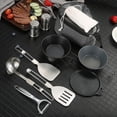 thumbnail image 4 of Ensemble de Batterie de Cuisine d'Extérieur Bol de Camping en Acier Inoxydable avec Passoire Cuillère, 4 of 7