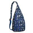 thumbnail image 1 of Cute Underwater Shark Sling - Smiling Cartoon Shark with Tropical Fish Design (Beach Vacation Must-Have), 1 of 4