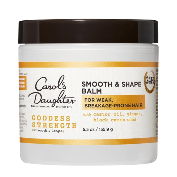 Carol's Daughter Goddess Strength Baume pour Cheveux Lisse et Galbant Crème pour Cheveux pour Cheveux Faibles Sujets à la Casse 5,5 Fl Oz
