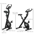 thumbnail image 2 of Soozier Foldable Exercise Bike with 8-Level Magnetic Resistance, Black, 2 of 9