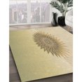 thumbnail image 3 of Ahgly Company Tapis d'Intérieur Lavable en Machine Carré Transitionnel Pérun Brun, 7 Pieds Carré, 3 of 7
