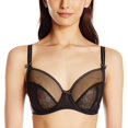 thumbnail image 1 of Freya Womens Hero Underwire Side Support Balcony Bra, 34JJ, Black, 1 of 1