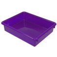 thumbnail image 2 of Stowaway® 3" Letter Tray No Lid, Purple, Pack Of 3, 2 of 2