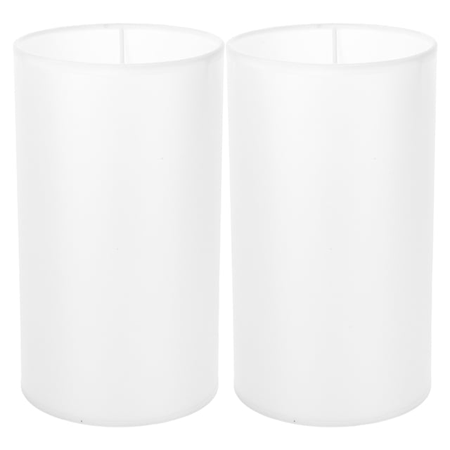 Shisuyan 2pcs Replacement Lampshade Cloth Cylinder Lampshade for Table Lamp Floor Light