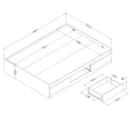 thumbnail image 4 of South Shore Step One Full Mates Bed with 3 Drawers, in Pure Black, 4 of 8