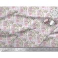thumbnail image 3 of Soimoi Poly Georgette Fabric Leaves & Rose Flower Print Fabric by Yard 52 Inch Wide, 3 of 3