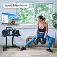 thumbnail image 3 of Echelon Adjustable Dumbbells Set 7–52.5 lbs with Stand, Quick Weight Adjustment, Space-Saving Design, 3 of 12