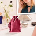 thumbnail image 4 of Satin Polyester Drawstring Pouch for Jewelry Cosmetics and Accessories Lightweight Soft Storage Bag with Smooth Feel, 4 of 4