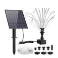 thumbnail image 1 of Solar Water Pump Kit, 10W Solar Powered Water Fountain Pump With 6 Nozzles, DIY Water Feature Outdoor Fountain For Ponds ,Multi-Install Methods, 1 of 6