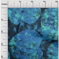 thumbnail image 2 of oneOone Cotton Poplin Medium Blue Fabric Abstract Leaf Texture Sewing Craft Projects Fabric Prints By Yard 42 Inch Wide, 2 of 4
