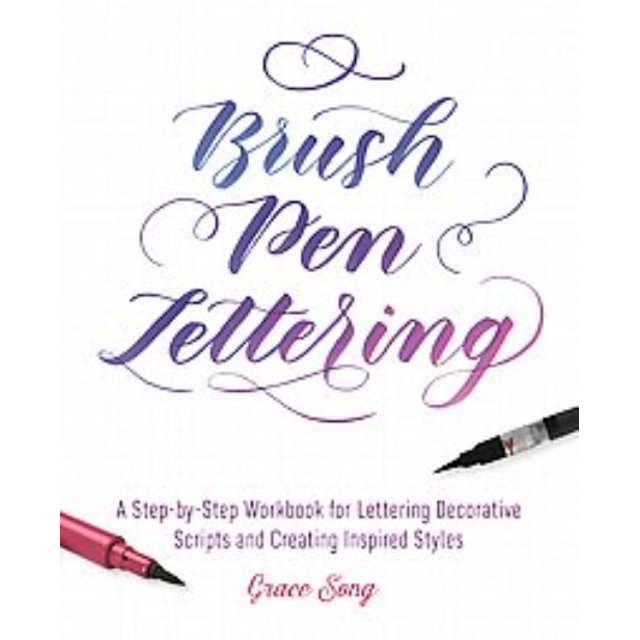 Lettrage de Stylo Pinceau, Livre de Poche Grace Song