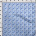 thumbnail image 4 of oneOone Polyester Spandex Light Blue Fabric Abstracts Fabric For Sewing Printed Craft Fabric By The Yard 56 Inch Wide, 4 of 5