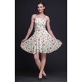 thumbnail image 2 of Bimba Robe Soleil Mini à Taille Smockée pour Femmes à Imprimé Floral Tenue de Fête d'Été-Xxx-Grand, 2 of 5
