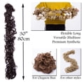 thumbnail image 3 of Bandeau Magique Chouchou Chignon Chignon DIY Extensions de Cheveux Synthétiques Bouclés, 3 of 6