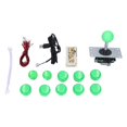thumbnail image 1 of Joystick DIY Kit,  Delay Easy To Install  Game DIY Kit Parts Wide Application  for MAME for Fight Stick for PC Game Green,Blue,Red,White,Yellow,Black,Mixed Color, 1 of 7
