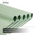 thumbnail image 3 of Unique Bargains Double Sided Color Flower Wrapping Paper Grey Green+Turquoise 22.8'x22.8' Waterproof 10 Pack, 3 of 5