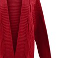 thumbnail image 5 of LOVZFMLL Cardigan for Women's Cardigan Color Coarse Knit Loose Oversized Knitwear, 5 of 5