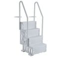 thumbnail image 1 of KFFKFF Swimming Pool Ladder, 4-Step Double Handrails Stairs with Non-slip Heavy Duty Steps, Reliable 400 lbs Max Load Capacity, for 48-54 In Inground & Above-ground Pools, 1 of 9