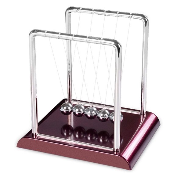 Zootealy Newtons Cradle Classic Newton's Cradle Balance Balls Desk Home Decorations for Office Physics Teacher Toys Steel Ball