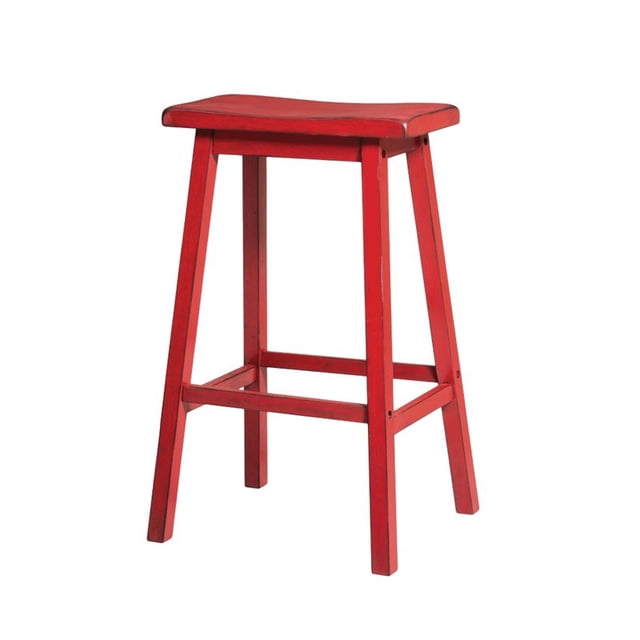 ACME Furniture Tabouret de Bar Gaucho 29 Pouces en Rouge Antique (Ensemble de 2)