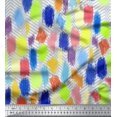 thumbnail image 3 of oneOone Coton Popeline Tissu Chevron & Brosse Panneau de Course Imprimer Tissu par la Cour 56 Pouces de Large, 3 of 3