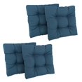 thumbnail image 2 of 19-inch Squared Twill Tufted Dining Chair Cushion (Set of Four), 2 of 2