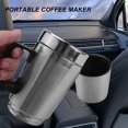 thumbnail image 4 of Car Heating Kettle, Simple 12V 300Ml Portable in Car Coffee Maker Tea Pot Vehicle Heating Cup Lid Outdoor Water Bottle Electric Tea Kettle,1 x Car 12V Bottle Heater Cup,silver, 4 of 5