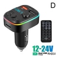 thumbnail image 1 of Car FM Transmitter Bluetooth 5.0 Handsfree With Type-C Dual USB 3.0A Fast Charger Ambient Light Cigarette Lighter FM Modulator, 1 of 1
