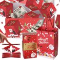 thumbnail image 4 of Qocolhg Outdoor Christmas Decorations Indoor, Christmas Surprise Box Surprise Jumping Box Gift Box Folding Bouncing Red Envelope Gift Box, Christmas Home Party Decor Clearance, 4 of 4