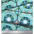 thumbnail image 1 of Soimoi Velvet Fabric Tiles Moroccan Decor Fabric Printed Yard 58 Inch Wide, 1 of 2
