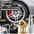thumbnail image 3 of Ball Inflator Air Chuck Set Brass 1/4NPT Air Compressor Tire Inflator Attachment for Car Truck Bicycle Motorcycle, 3 of 9