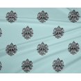 thumbnail image 4 of oneOone Polyester Lycra Fabric Floral Block Printed Fabric 1 Yard 56 Inch Wide, 4 of 4
