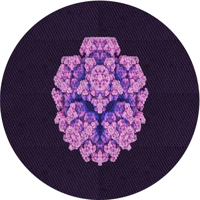 Ahgly Company Tapis d'Intérieur Lavable en Machine Carré Transitionnel Violet Profond, 3 Pieds Carré