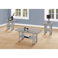 thumbnail image 3 of Monarch Specialties Table Set, 3pcs Set, Coffee, End, Side, Accent, Living Room, Laminate, Grey, Transitional, 3 of 4