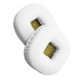 thumbnail image 4 of Ruiboury Coussinets d'Oreille Coussin en Cuir Écouteurs à Réduction de Bruit Coussins Casque Pièce de Réparation Remplacement pour Écouteurs Marshall Blanc 5Ensemble, 4 of 6