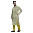 thumbnail image 2 of Atasi Kurta Pyjama de Fête pour Hommes Col Mandarin Manches Longues Kurta Pyjama Ethnique, 2 of 5